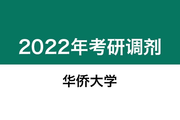 華僑大學(xué)2022年考研調(diào)劑信息：藝術(shù)設(shè)計(jì)、美術(shù)