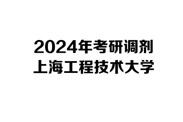 上海工程技術(shù)大學(xué)2024年考研調(diào)劑信息-設(shè)計(jì)135700